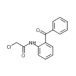 结构式 CAS# 23207-75-2, N-(2-苯甲酰基苯基)-2-氯乙酰胺