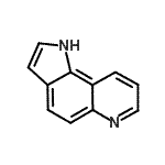 structure of CAS# 233-36-3, 1H-Pyrrolo[2,3-f]Quinoline;1H-Pyrrolo[2,3-f]quinoline;n / a