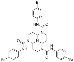 CAS#: 23352-39-8， N,N',N''-Tris(4-Bromophenyl)Dodecahydro-1,4,7,9b-Tetraazaphenalene-1,4,7-Tricarboxamide