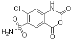 structure of CAS# 23380-53-2, 7-Chloro-2,4-Dioxo-1,4-Dihydro-2H-3,1-Benzoxazine-6-Sulfonamide;7-Chloro-<wbr>2,4-dioxo<wbr>-1,4-dihy<wbr>dro-2H-be<wbr>nzo[d][1,<wbr>3]oxazine<wbr>-6-sulfon<wbr>amide;7-Chloro-<wbr>2,4-dioxo<wbr>-1,4-dihy<wbr>dro-2H-be<wbr>nzo-[d][1<wbr>,3]oxazin<wbr>e-6-sulfo<wbr>namide;MFCD04973963