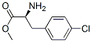 structure of CAS# 23434-96-0, Methyl 4-Chloro-3-Phenylalaninate;[1-[(4-Chlorophenyl)Methyl]-2-Methoxy-2-Oxo-Ethyl]Ammonium Chloride;[1-[(4-Chlorophenyl)Methyl]-2-Methoxy-2-Oxoethyl]Ammonium Chloride;[1-(4-Chlorobenzyl)-2-Keto-2-Methoxy-Ethyl]Ammonium Chloride