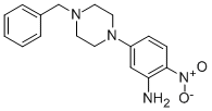structure of CAS# 23470-43-1, 5-(4-Benzylpiperazino)-2-Nitroaniline