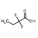 structure of CAS# 2366-62-3, 2,2-Difluorobutanoic acid;2,2-Difluorobutanoic acid 97%;2,2-Difluorobutyric acid;2,2-Difluorobutyricacid