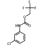 结构式 CAS# 2366-82-7, 2,2,2-三氟乙基(3-氯苯基)氨基甲酸酯