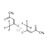 结构式 CAS# 23677-93-2, 铜(E)-1,1,1-三氟-4-氧代-戊-2-烯-2-醇