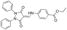 CAS#: 23711-54-8， 4-[[(3,5-Dioxo-1,2-Diphenylpyrazolidin-4-Ylidene)Methyl]Amino]Benzoic Acid Ethyl Ester