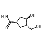 CAS#: 23722-87-4， (1S,3R,4S)-3-Hydroxy-4-(Hydroxymethyl)Cyclopentanecarboxamide