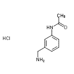 结构式 CAS# 238428-27-8, N-[3-(氨基甲基)苯基]乙酰胺盐酸盐(1:1)