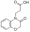 structure of CAS# 23866-15-1, 2,3-Dihydro-3-Oxo-4H-1,4-Benzoxazine-4-propanoic acid;3-(3-Keto-1,4-Benzoxazin-4-Yl)Propionate;Zinc04206605