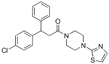 CAS 登录号：23920-57-2， 3-(4-氯苯基)-3-苯基-1-[4-(2-噻唑基)-1-哌嗪基]-1-丙酮