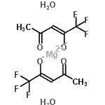 结构式 CAS# 240131-46-8, 镁(2Z)-1,1,1-三氟-4-氧代-2-戊烯-2-醇水合物(1:2:2)