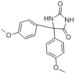 CAS#: 2402-44-0， 5,5-Bis(4-Methoxyphenyl)Imidazolidine-2,4-Dione