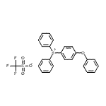 structure of CAS# 240482-96-6, (4-Phenoxyphenyl)(Diphenyl)Sulfonium Trifluoromethanesulfonate;(4-Phenoxyphenyl)diphenylsulfonium triflate;(4-Phenoxyphenyl)diphenylsulfonium trifluoromethanesulfonate;DIPHENYLSULFONIUM