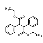 structure of CAS# 24097-93-6, Diethyl 2,3-diphenylsuccinate;1,4-Diethyl 2,3-diphenylbutanedioate;diethyl 2,3-diphenylbutanedioate;MFCD00089546