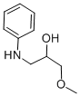 structure of CAS# 24152-71-4, 1-Methoxy-3-Phenylamino-Propan-2-Ol;Zinc00285864