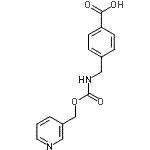 structure of CAS# 241809-79-0, 4-({[(3-Pyridinylmethoxy)Carbonyl]Amino}Methyl)Benzoic Acid;4-((((Pyridin-3-ylmethoxy)carbonyl)amino)methyl)benzoic acid;4-[(Pyridin-3-ylmethoxycarbonylamino)-methyl ]benzoic acid;4-[(Pyridin-3-ylmethoxycarbonylamino)-methyl]-