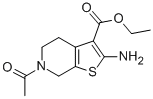 structure of CAS# 24237-43-2, 6-Acetyl-2-Amino-4,5,6,7-Tetrahydro-Thieno[2,3-c]Pyridine-3-Carboxylic Acid Ethyl Ester;6-Acetyl-2-Amino-5,7-Dihydro-4H-Thieno[5,4-C]Pyridine-3-Carboxylic Acid Ethyl Ester;Ethyl 2-Amino-6-Ethanoyl-5,7-Dihydro-4H-Thieno[5,4-C]Pyridine-3-Carboxylate;Bas 04378286