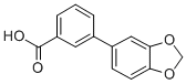 structure of CAS# 24351-56-2, 3-(1,3-Benzodioxol-5-Yl)-Benzoic Acid;3-BIPHENYL-[1,3]DIOXOL-5-YL-CARBOXYLIC ACID;3-BENZO[1,3]DIOXOL-5-YL-BENZOIC ACID