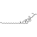 structure of CAS# 24365-37-5, Cholest-5-En-3-Yl Heptadecanoate;17-(1,5-D<wbr>imethylhe<wbr>xyl)-10,1<wbr>3-dimethy<wbr>l-2,3,4,7<wbr>,8,9,10,1<wbr>1,12,13,1<wbr>4,15,16,1<wbr>7-tetrade<wbr>cahydro-1<wbr>H-cyclope<wbr>nta[a]phe<wbr>nanthren-<wbr>3-yl hept<wbr>adecanoat<wbr>e #;Cholesterol Margarate;CHOLESTERYL HEPTADECANOATE