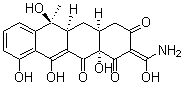 CAS 登录号：2444-65-7， 去二甲胺四环素