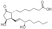 结构式 CAS# 24570-01-2, (11beta,13E,15S)-11,15-二羟基-9-氧代前列腺-13-烯-1-酸