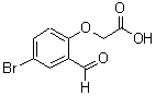 structure of CAS# 24589-89-7, (4-Bromo-2-Formylphenoxy)Acetic Acid;2-(4-Bromo-2-Formylphenoxy)Acetic Acid;(4-BROMO-2-FORMYLPHENOXY)ACETIC ACID