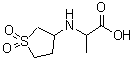 结构式 CAS# 247109-40-6, N-(1,1-二氧代四氢-3-噻吩基)丙氨酸
