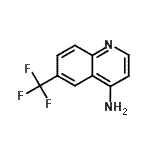 structure of CAS# 247113-89-9, 6-(Trifluoromethyl)-4-Quinolinamine;4-Amino-6-(trifluoromethyl)quinoline;6-(trifluoromethyl)-4-quinolinamine;6-(trifluoromethyl)-4-quinolylamine