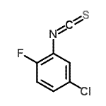 结构式 CAS# 247170-25-8, 4-氯-1-氟-2-异硫氰酸基苯