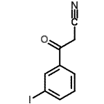 structure of CAS# 247206-80-0, 3-(3-Iodophenyl)-3-Oxopropanenitrile;3-(3-Iodo-phenyl)-3-oxo-propionitri; le;3-Iodobenzoylacetonitrile