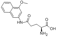 structure of CAS# 24723-50-0, N-(4-Methoxy-2-Naphthalenyl)-L-Glutamine;L-Glutamic Acid Gamma-(4-Methoxy-B-*Naphthylamide;N-(Gamma-4-Methoxy-L-Glutamyl)-2-Naphthylamide;N-(GAMMA-L-GLUTAMYL)-4-METHOXY-2-NAPHTHYLAMINE