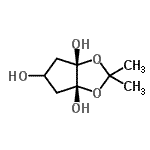 CAS 登录号：247240-63-7， (3aR,6aS)-2,2-二甲基二氢-3aH-环戊二烯并[d][1,3]二氧杂环戊烯-3a,5,6a(4H)-三醇