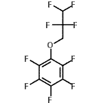 structure of CAS# 24813-57-8, 1,2,3,4,5-Pentafluoro-6-(2,2,3,3-Tetrafluoropropoxy)Benzene;(2,2,3,3-Tetrafluoropropoxy)pentafluorobenzene;MFCD00155914;Pentafluoro(2,2,3,3-tetrafluoropropoxy)benzene