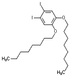 structure of CAS# 248277-14-7, 1,2-Diiodo-4,5-Bis(Octyloxy)Benzene;1,2-dioctyloxy-4,5-diiodobenzene