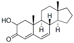 结构式 CAS# 2484-30-2, (17b)-17-羟基-雄甾-4,6-二烯-3-酮