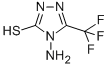 structure of CAS# 24848-20-2, 4-Amino-2,4-Dihydro-5-(Trifluoromethyl)-3H-1,2,4-Triazole-3-Thione;Zinc03850664;Af-399/25039002;Sbb007038