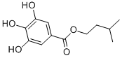 structure of CAS# 2486-02-4, 3-Methylbutyl 3,4,5-Trihydroxybenzoate;Isopentyl 3,4,5-Trihydroxybenzoate;3,4,5-Trihydroxybenzoic Acid Isopentyl Ester;3,4,5-Trihydroxybenzoic Acid Isoamyl Ester