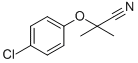 structure of CAS# 24889-11-0, 2-(4-Chlorophenoxy)-2-Methyl-Propanenitrile;2-(4-CHLOROPHENOXY)-2-METHYLPROPANENITRILE;2-(4-CHLOROPHENOXY)-2-METHYLPROPIONITRILE