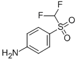 structure of CAS# 24906-77-2, 4-[(Difluoromethyl)Sulfonyl]Aniline;[4-(Difluoromethylsulfonyl)Phenyl]Amine;Zinc00344703;St5135970