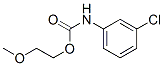 structure of CAS# 25058-37-1, m-Chloro-Carbanilic Acid 2-Methoxyethyl Ester;N-(3-Chlorophenyl)Carbamic Acid 2-Methoxyethyl Ester;Nsc29692