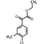 structure of CAS# 250642-57-0, Ethyl (4-Chloro-3-Methylphenyl)(Oxo)Acetate;Ethyl 4-chloro-3-methylbenzoylformate;ZINC04255743