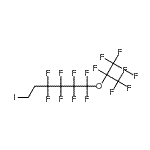structure of CAS# 25080-24-4, 1,1,2,2,3,3,4,4-Octafluoro-1-[(1,1,1,2,3,3,3-Heptafluoro-2-Propanyl)Oxy]-6-Iodohexane;1H,1H,2H,2H-1-Iodo-6-(heptafluoroisopropoxy)octafluorohexane;1H,1H,2H,2H-Perfluoro(8,8-dimethyl-1-iodo-7-oxaoctane);6-(Heptaf<wbr>luoroisop<wbr>ropoxy)-1<wbr>-iodo-1H,<wbr>1H,2H,2H-<wbr>octafluor<wbr>ohexane