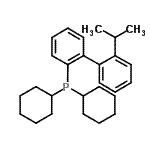 structure of CAS# 251320-85-1, Dicyclohexyl(2'-Isopropyl-2-Biphenylyl)Phosphine;2-(Dicyclohexylphosphino)-2'-isopropylbiphenyl