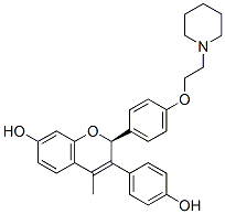 CAS#: 252555-01-4， (2S)-3-(4-Hydroxyphenyl)-4-Methyl-2-[4-[2-(1-Piperidyl)Ethoxy]Phenyl]-2H-Chromen-7-Ol