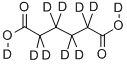 structure of CAS# 25373-21-1, Hexanedioic-D8 Acid-D2