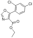 结构式 CAS# 254749-13-8, 5-(2,4-二氯-苯基)-恶唑-4-羧酸乙酯