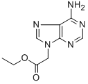 structure of CAS# 25477-96-7, 6-Amino-9H-Purine-9-Acetic Acid Ethyl Ester;2-(6-Amino-9H-Purin-9-Yl)Acetic Acid Ethyl Ester;(6-Amino-9H-Purine-9-Yl)Acetic Acid Ethyl Ester;6-Amino-9H-Purine-9-Acetic Acid Ethyl Ester