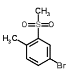 结构式 CAS# 254887-17-7, 4-溴-1-甲基-2-(甲基磺酰基)苯