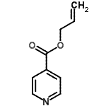 结构式 CAS# 25635-24-9, 烯丙基异烟酸酯