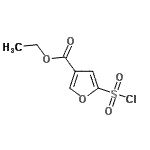 structure of CAS# 256373-91-8, Ethyl 5-(Chlorosulfonyl)-3-Furoate;3-FURANCARBOXYLIC ACID,5-(CHLOROSULFONYL)-, ETHYL ESTER;5-Chlorosulfonyl-furan-3-carboxylic acid ethyl ester;ethyl 5-(chlorosulfonyl)furan-3-carboxylate